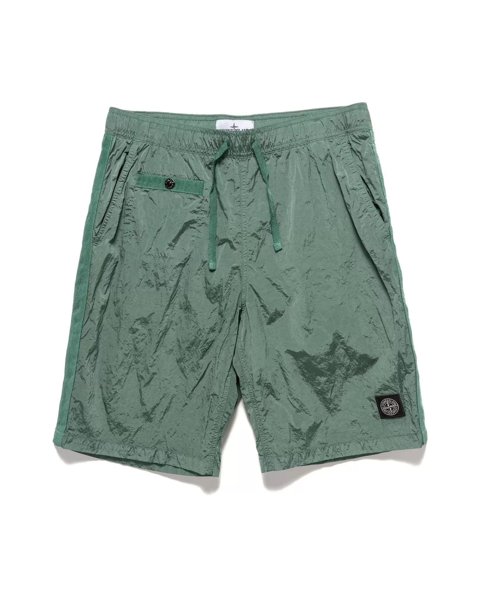 Nylon Metal In Econyl® Regenerated Nylon Regular Fit Swim Trunks Light Green*Stone Island Online