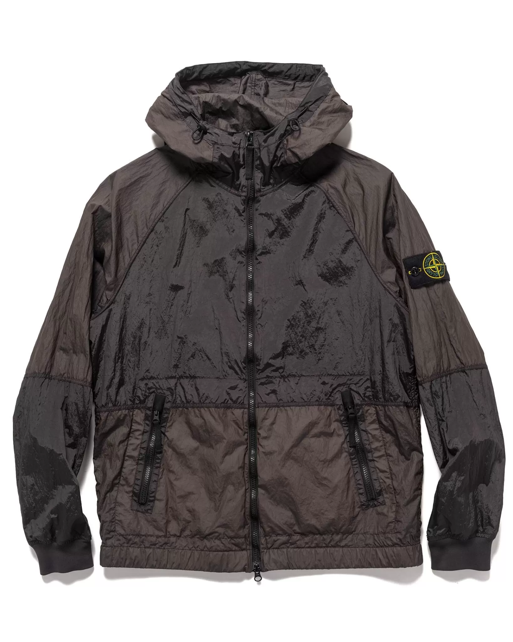 Nylon Metal Watro-Tc In Econyl® Regenerated Nylon Hooded Jacket Charcoal*Stone Island Cheap