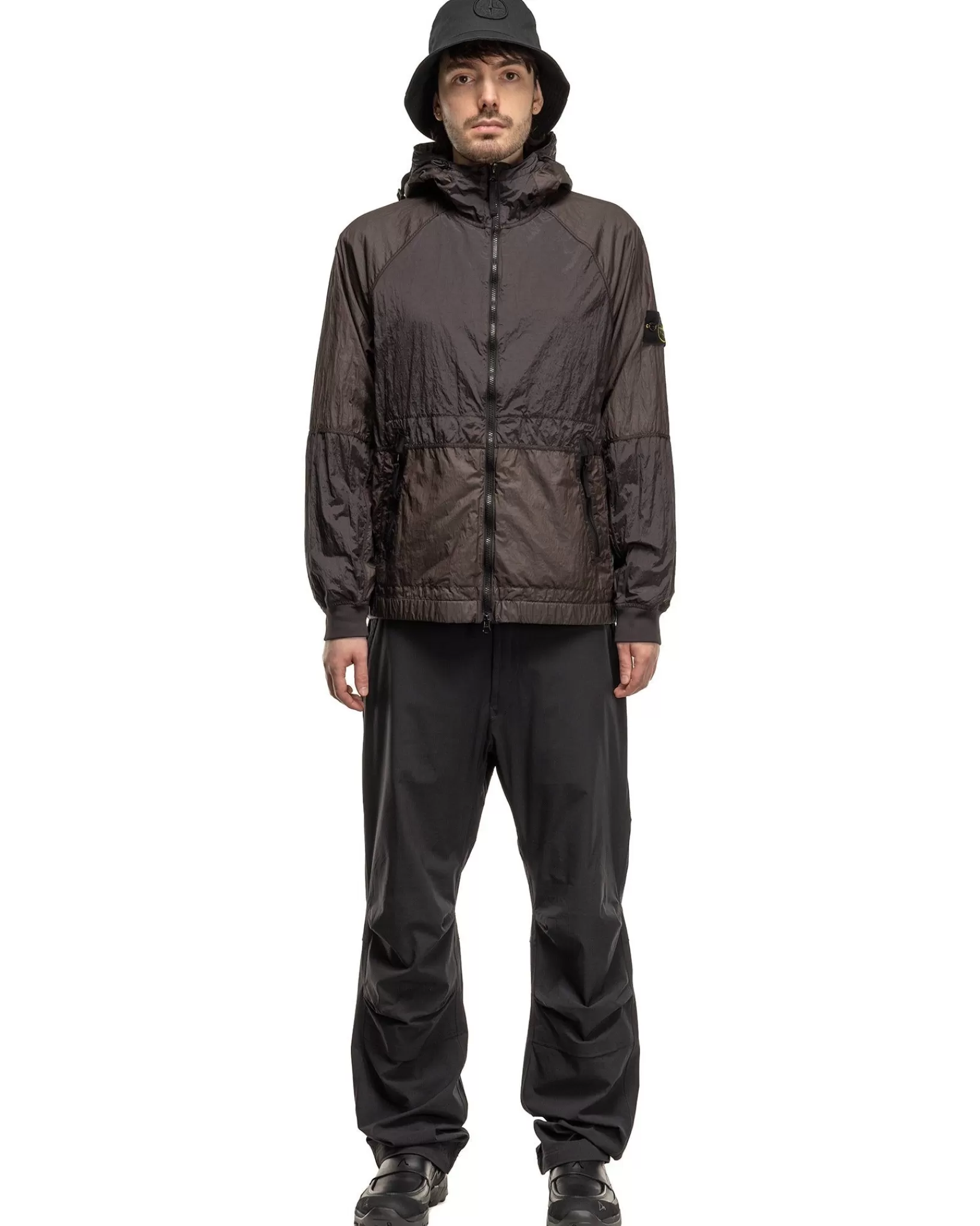 Nylon Metal Watro-Tc In Econyl® Regenerated Nylon Hooded Jacket Charcoal*Stone Island Cheap
