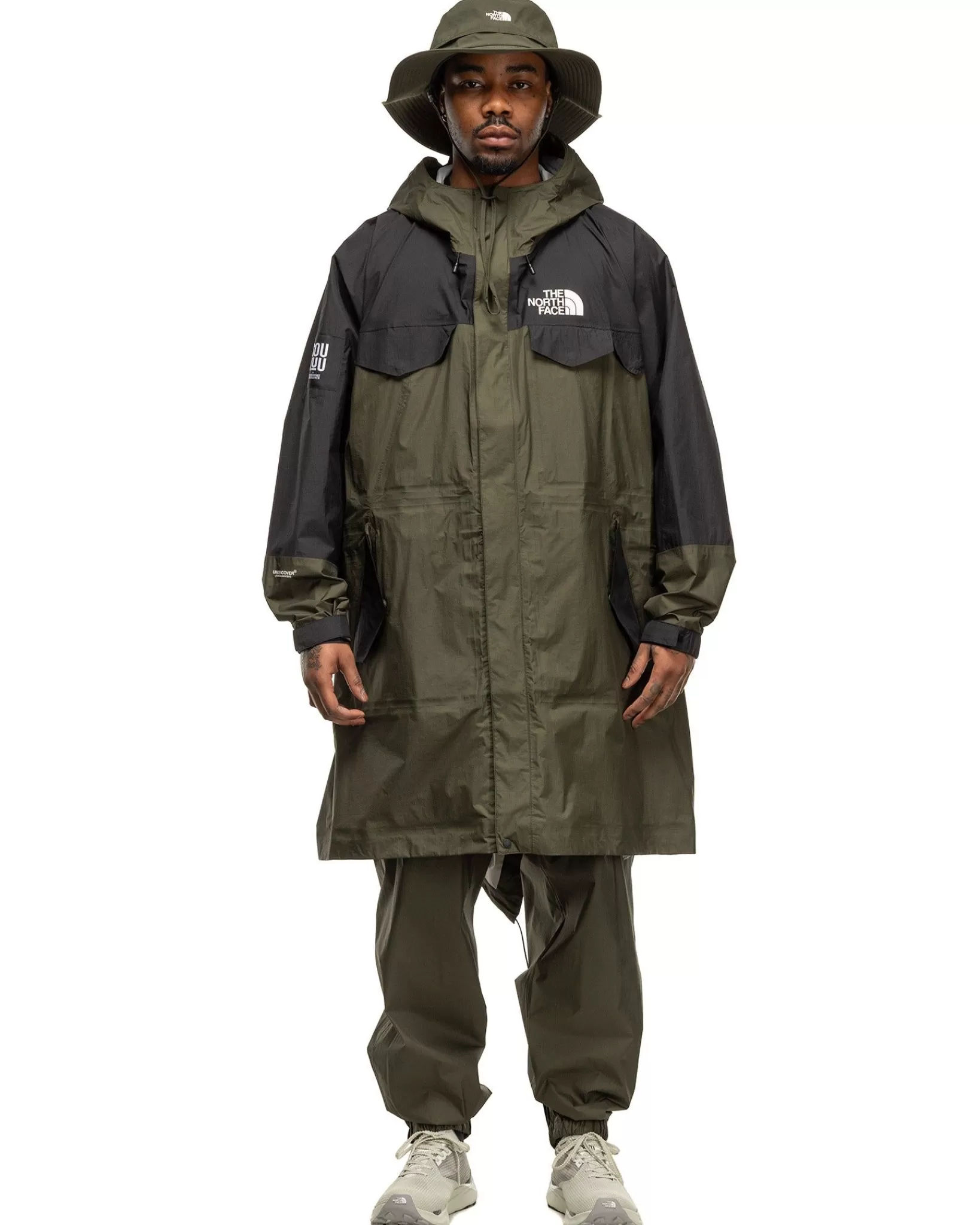 X Undercover Soukuu Hike Packable Fishtail Shell Parka Forest Night Green*The North Face Sale