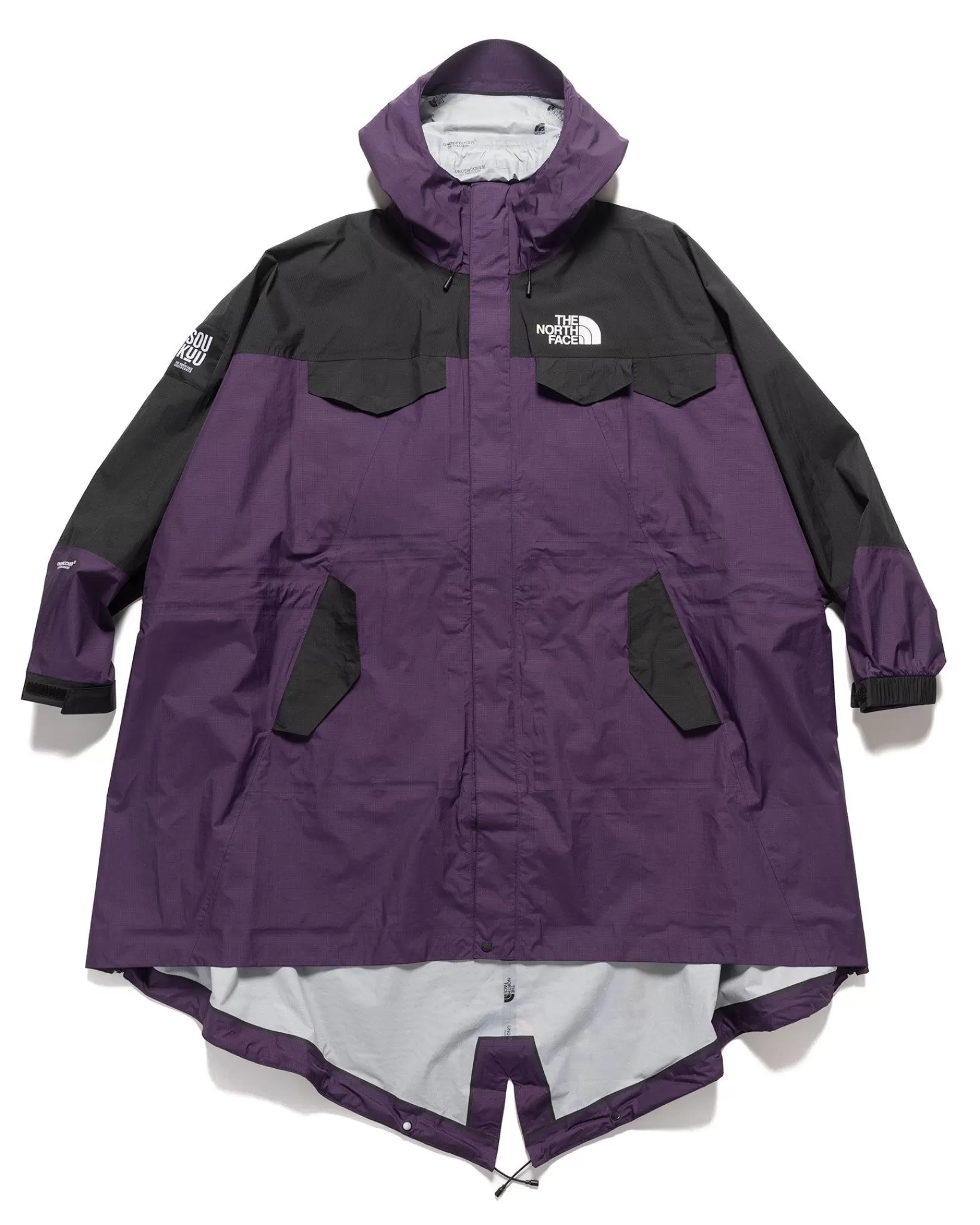 X Undercover Soukuu Hike Packable Fishtail Shell Parka Purple Pennant*The North Face Clearance