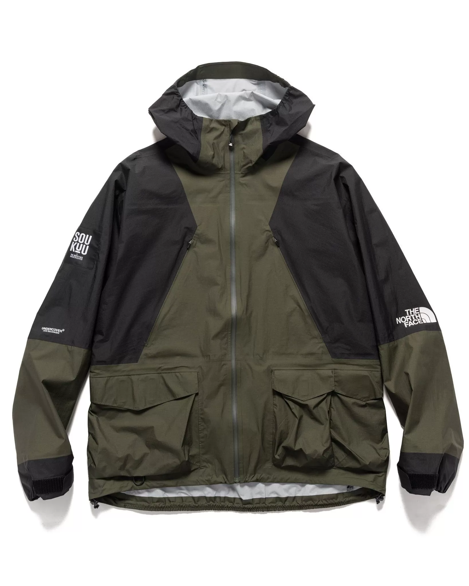 X Undercover Soukuu Hike Packable Mountain Light Shell Jacket Forest Green*The North Face Discount